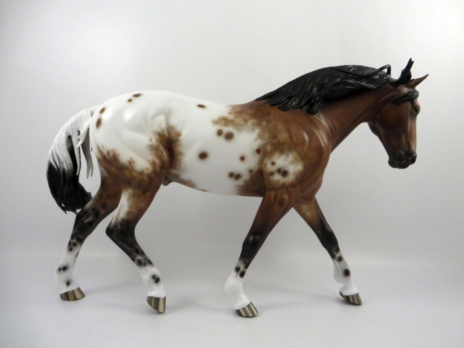 Blitzerman-OOAK Appaloosa Irish Draft Painted by Sheryl Leisure 3/5/21