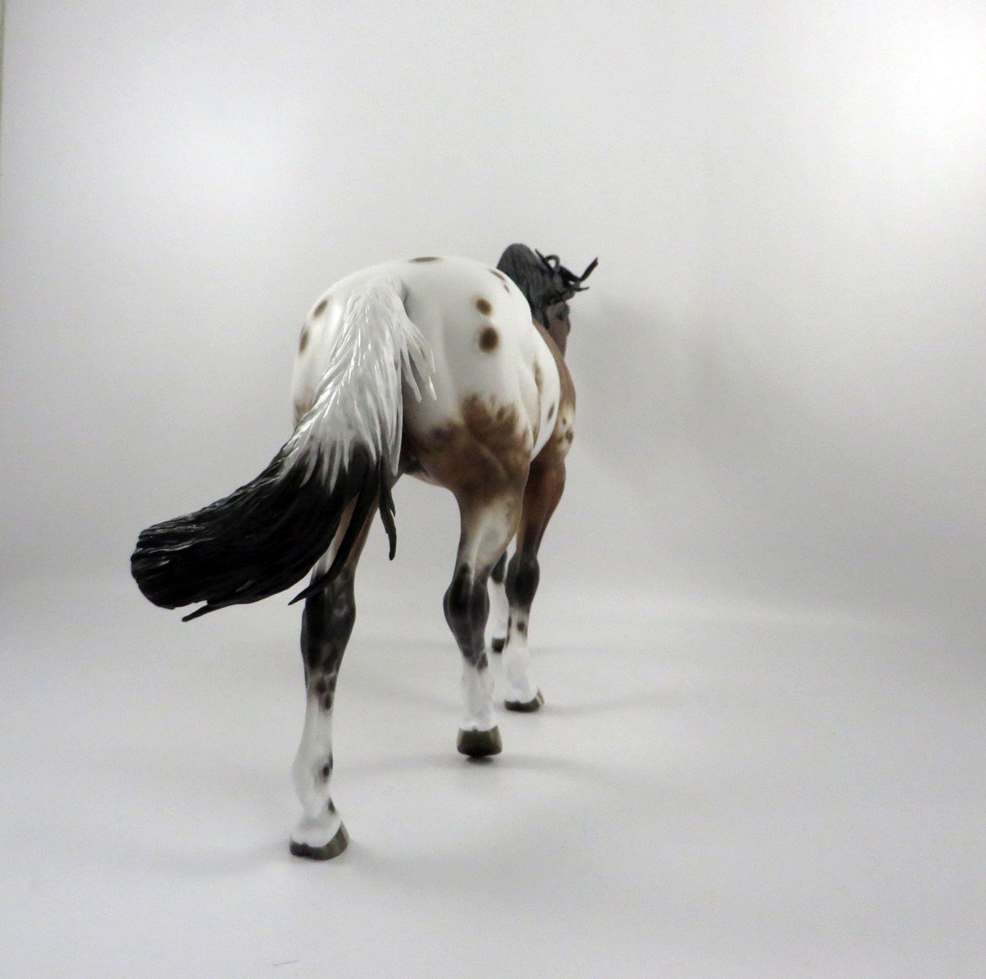 Blitzerman-OOAK Appaloosa Irish Draft Painted by Sheryl Leisure 3/5/21