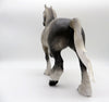 Blown Up A Storm-OOAK Dapple Grey Trotting Drafter  Painted By Sheryl Leisure 6/7/21