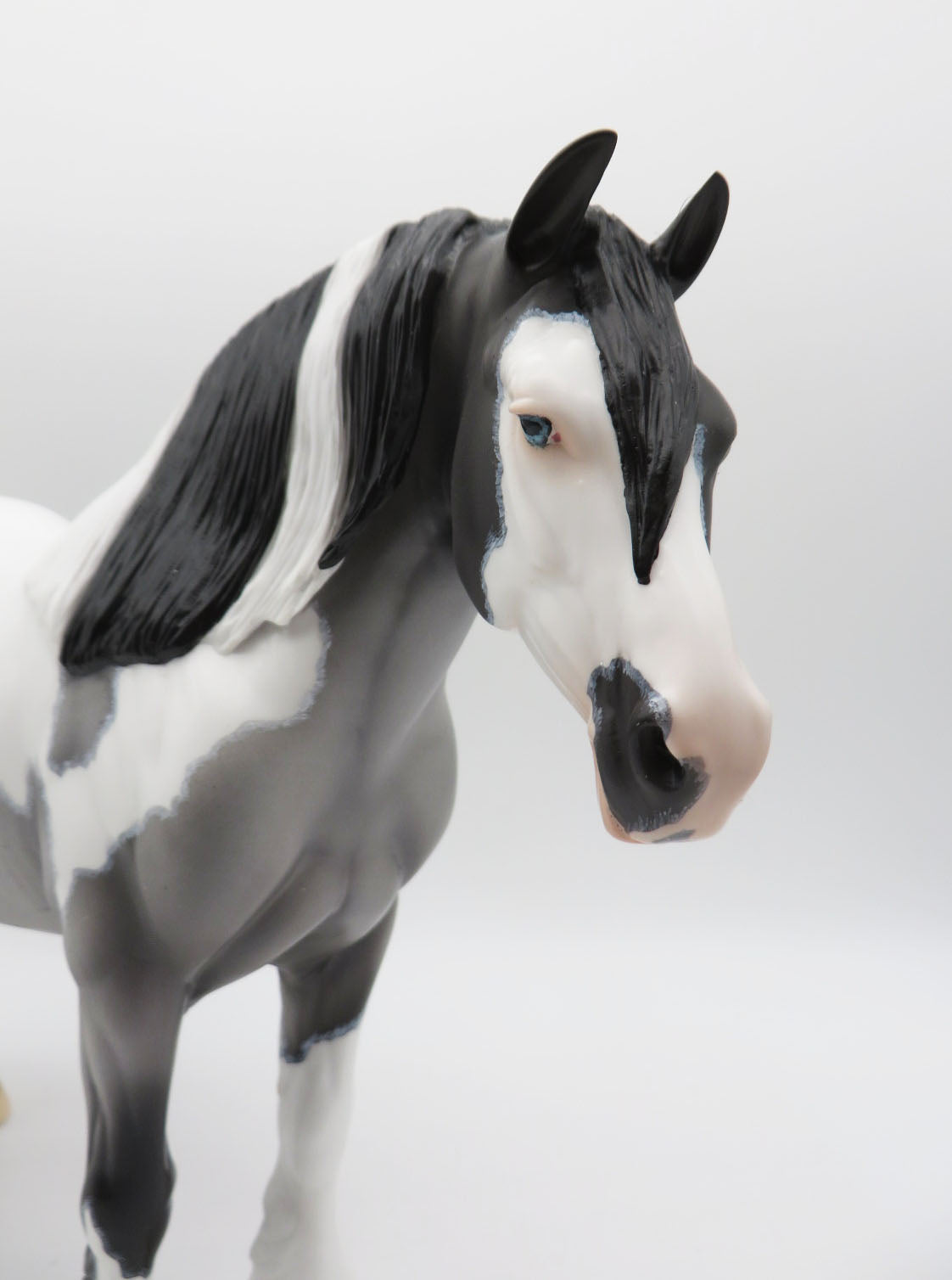 Blue Jay In A Blizzard- OOAK - Blue Roan Tobiano Heavy Draft By Ellen Robbins - Best Offers 1/30/23