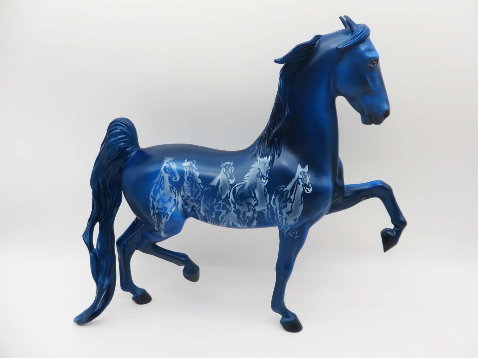 Blue Thunder-OOAK Deco Saddlebred Painted by Dawn Quick  SHCF 2023