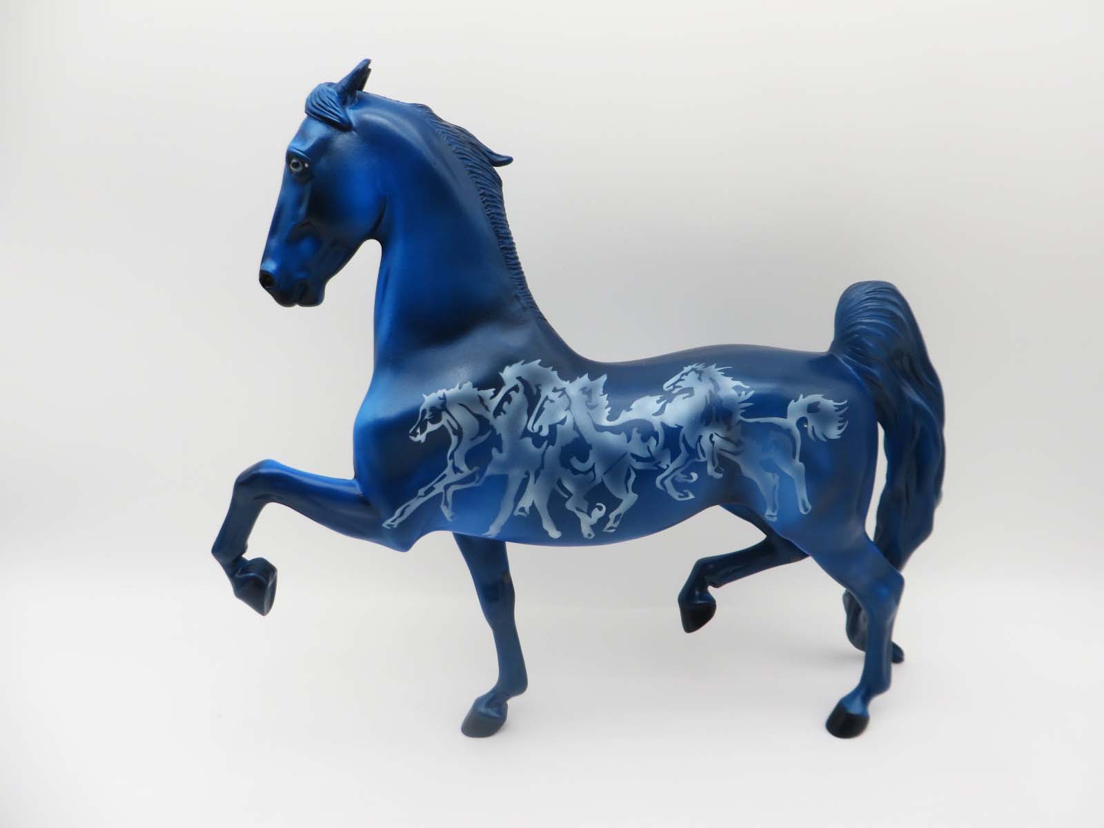 Blue Thunder-OOAK Deco Saddlebred Painted by Dawn Quick  SHCF 2023