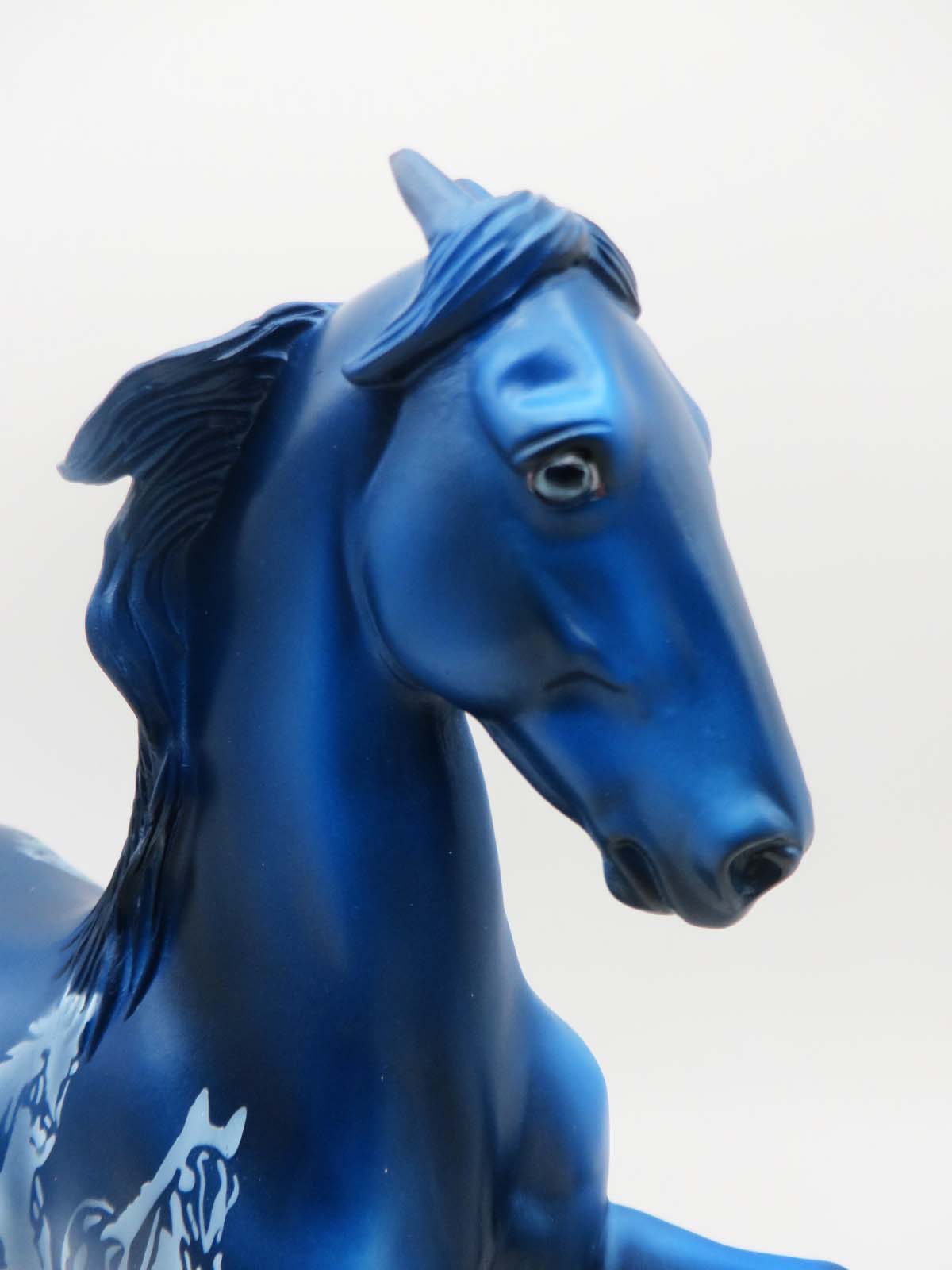 Blue Thunder-OOAK Deco Saddlebred Painted by Dawn Quick  SHCF 2023