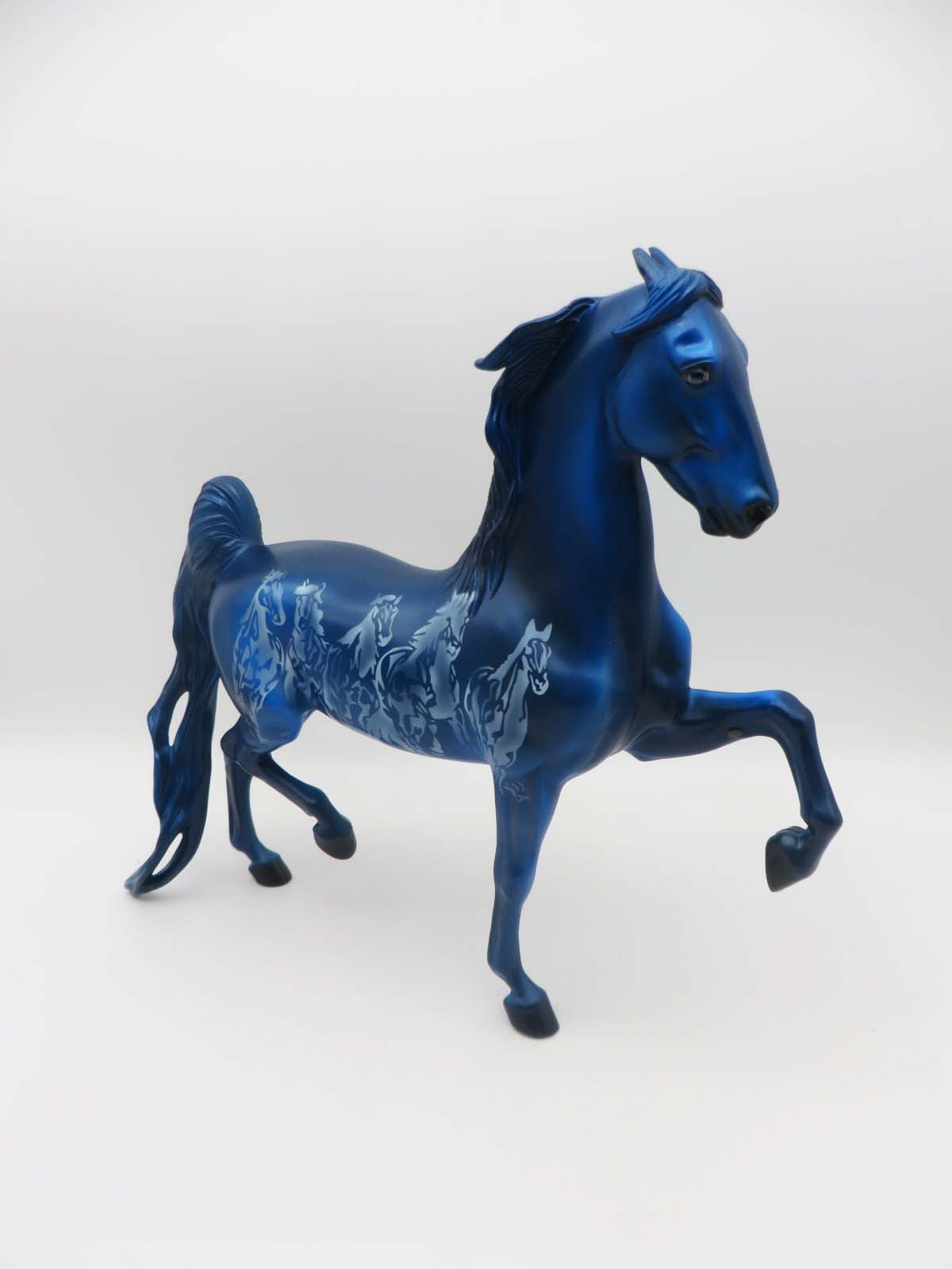 Blue Thunder-OOAK Deco Saddlebred Painted by Dawn Quick  SHCF 2023