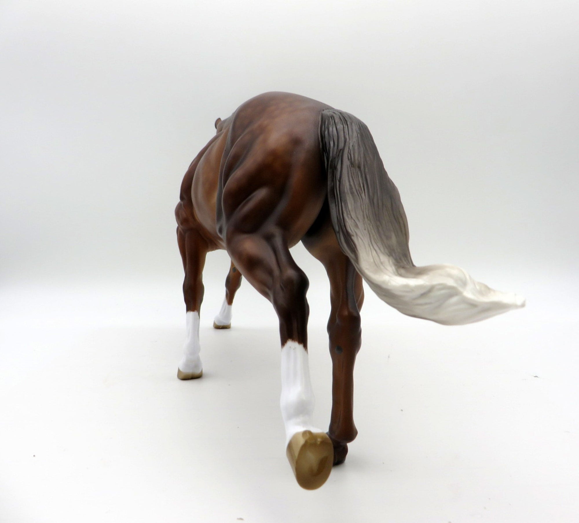 Bonanza-OOAK Dapple Silver Running Stock Horse Painted by Sheryl Leisure 1/3/22