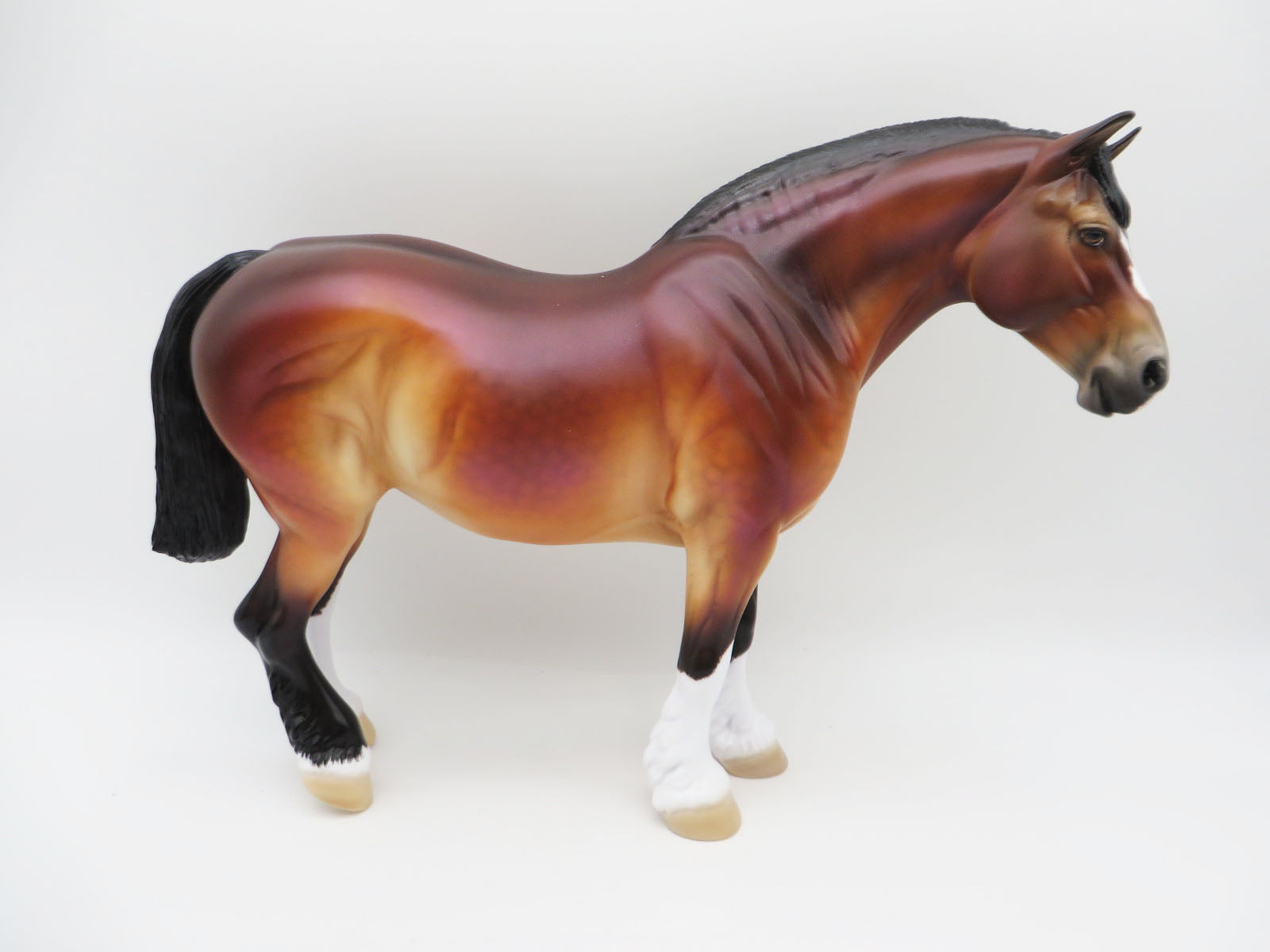 Boxing Day Beauty - OOAK - Dappled Bay Heavy Draft Mare - Painted by Ellen Robbins - CT22