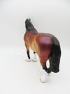 Boxing Day Beauty - OOAK - Dappled Bay Heavy Draft Mare - Painted by Ellen Robbins - CT22