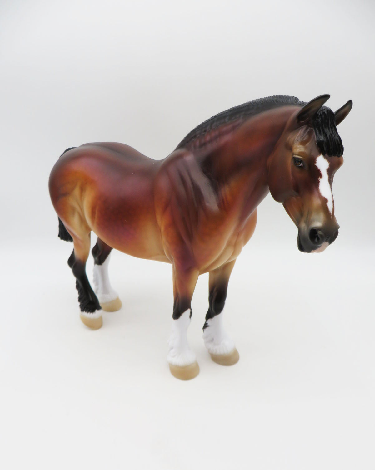 Boxing Day Beauty - OOAK - Dappled Bay Heavy Draft Mare - Painted by Ellen Robbins - CT22