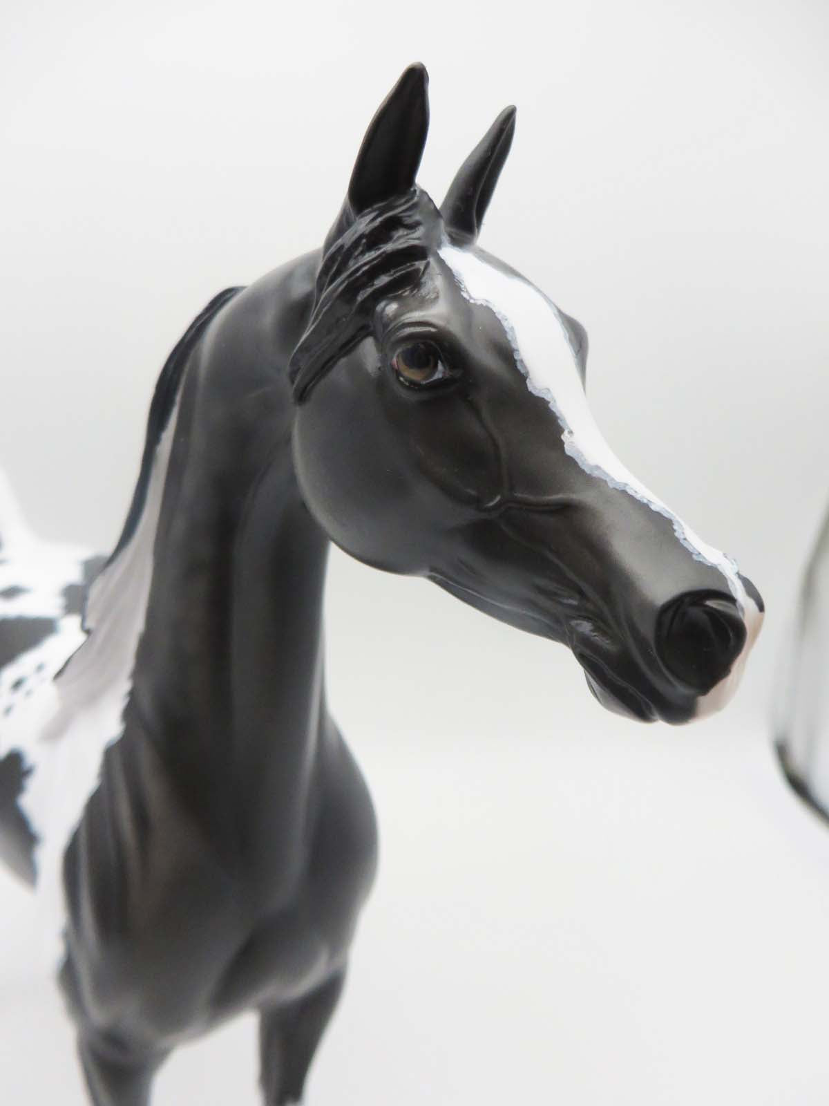 Bozeman - OOAK - Black Tobiano Arabian By Dawn Quick - SHCF23