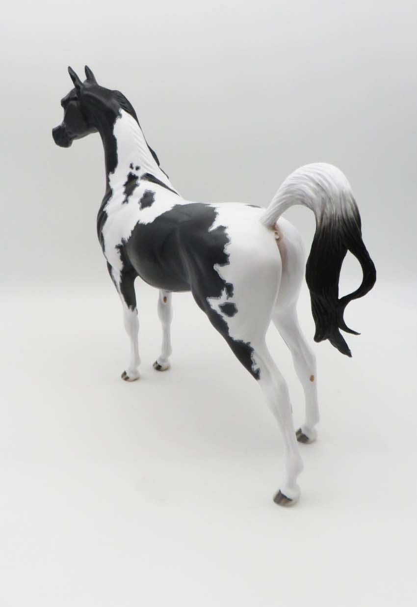 Bozeman - OOAK - Black Tobiano Arabian By Dawn Quick - SHCF23