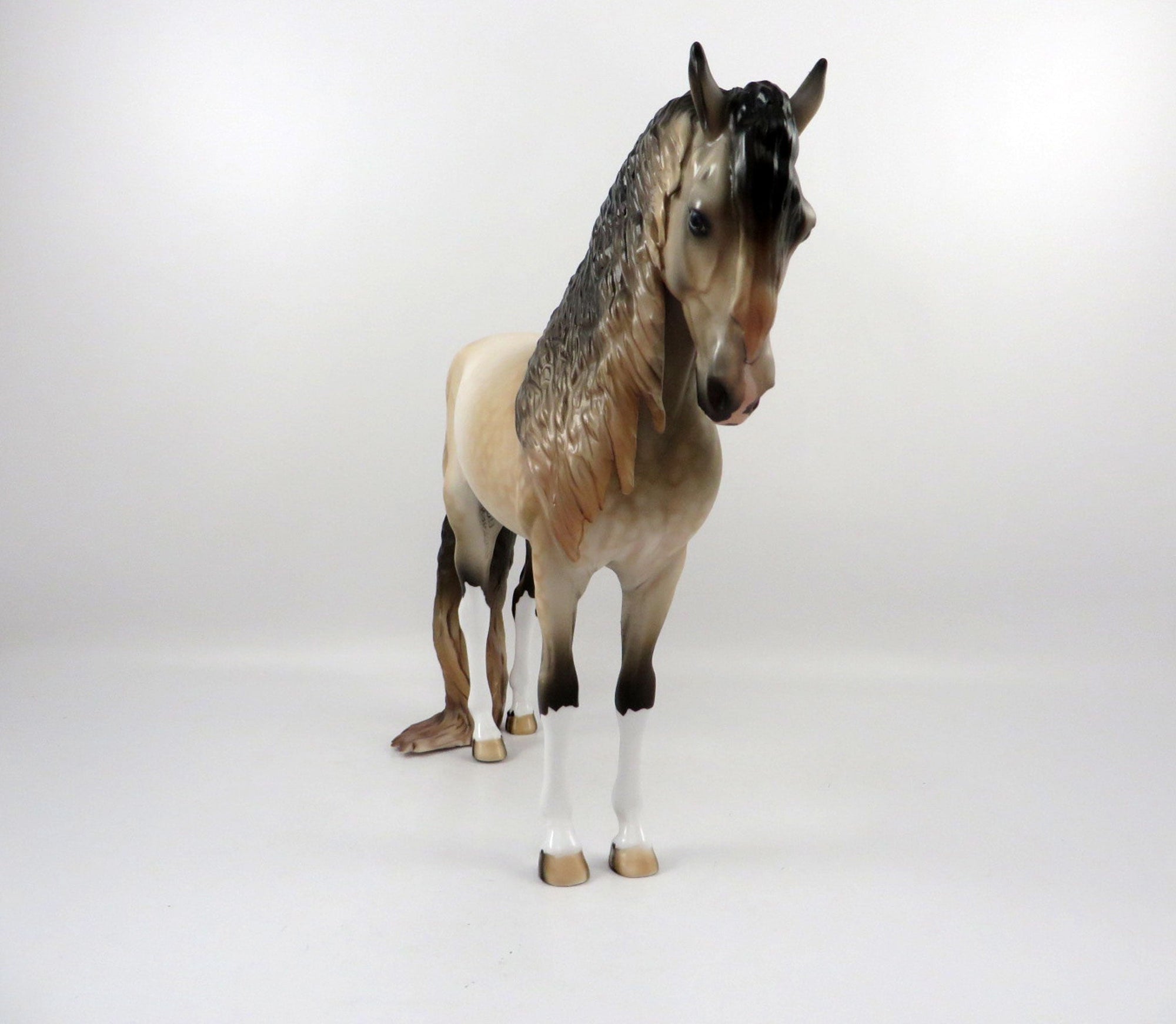 Brendan-OOAK Dapple Buckskin Andalusian By Dawn Quick 3/12/21