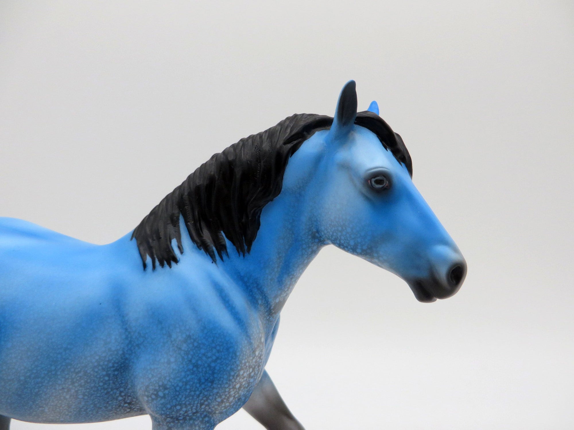 Bubbles-OOAK Deco Trotting Drafter Pebbles Painted by Ellen Robbins 7/16/21