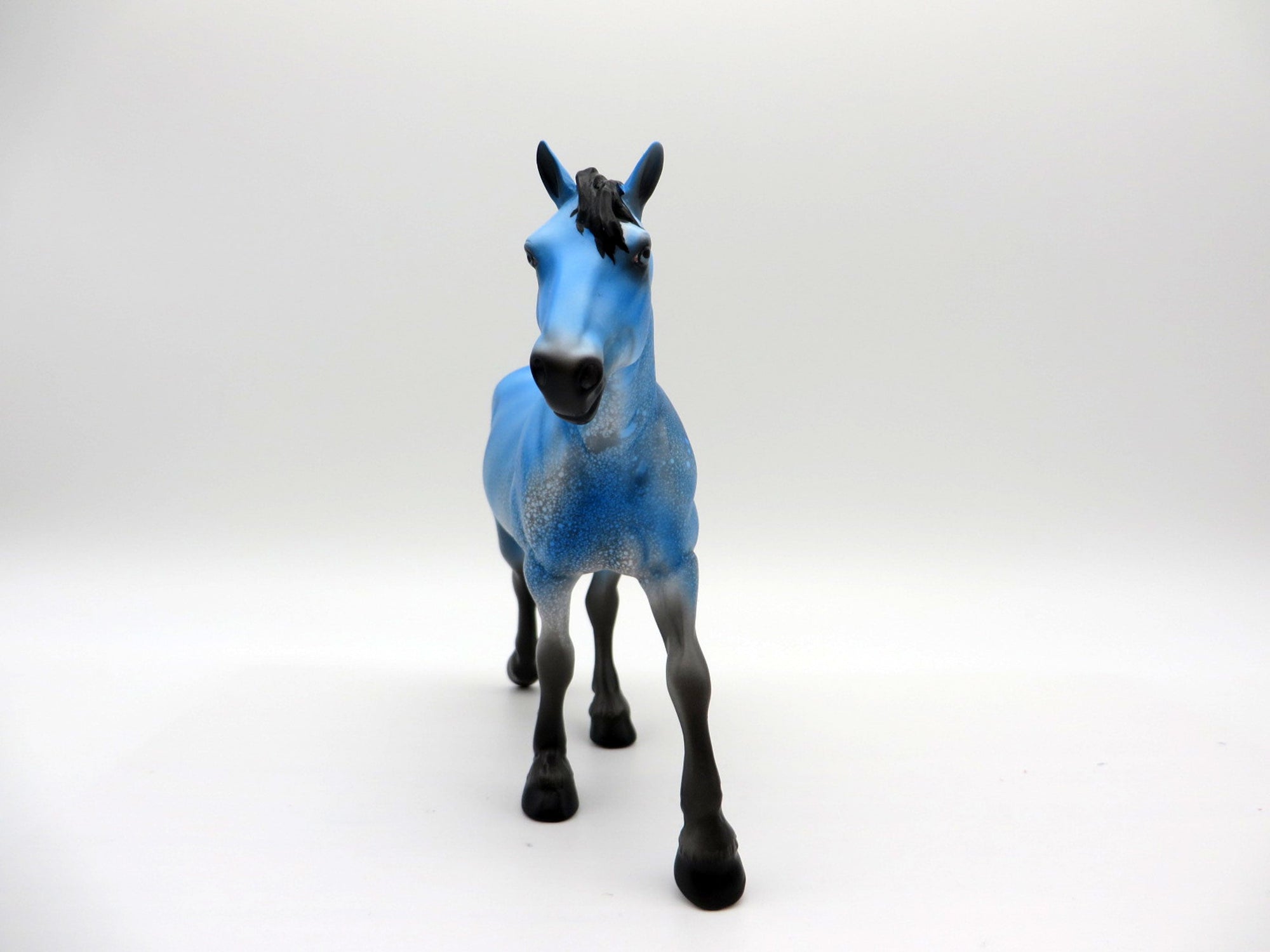 Bubbles-OOAK Deco Trotting Drafter Pebbles Painted by Ellen Robbins 7/16/21