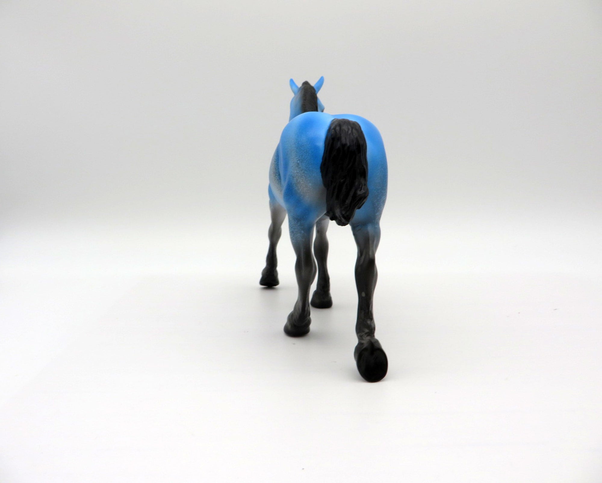 Bubbles-OOAK Deco Trotting Drafter Pebbles Painted by Ellen Robbins 7/16/21