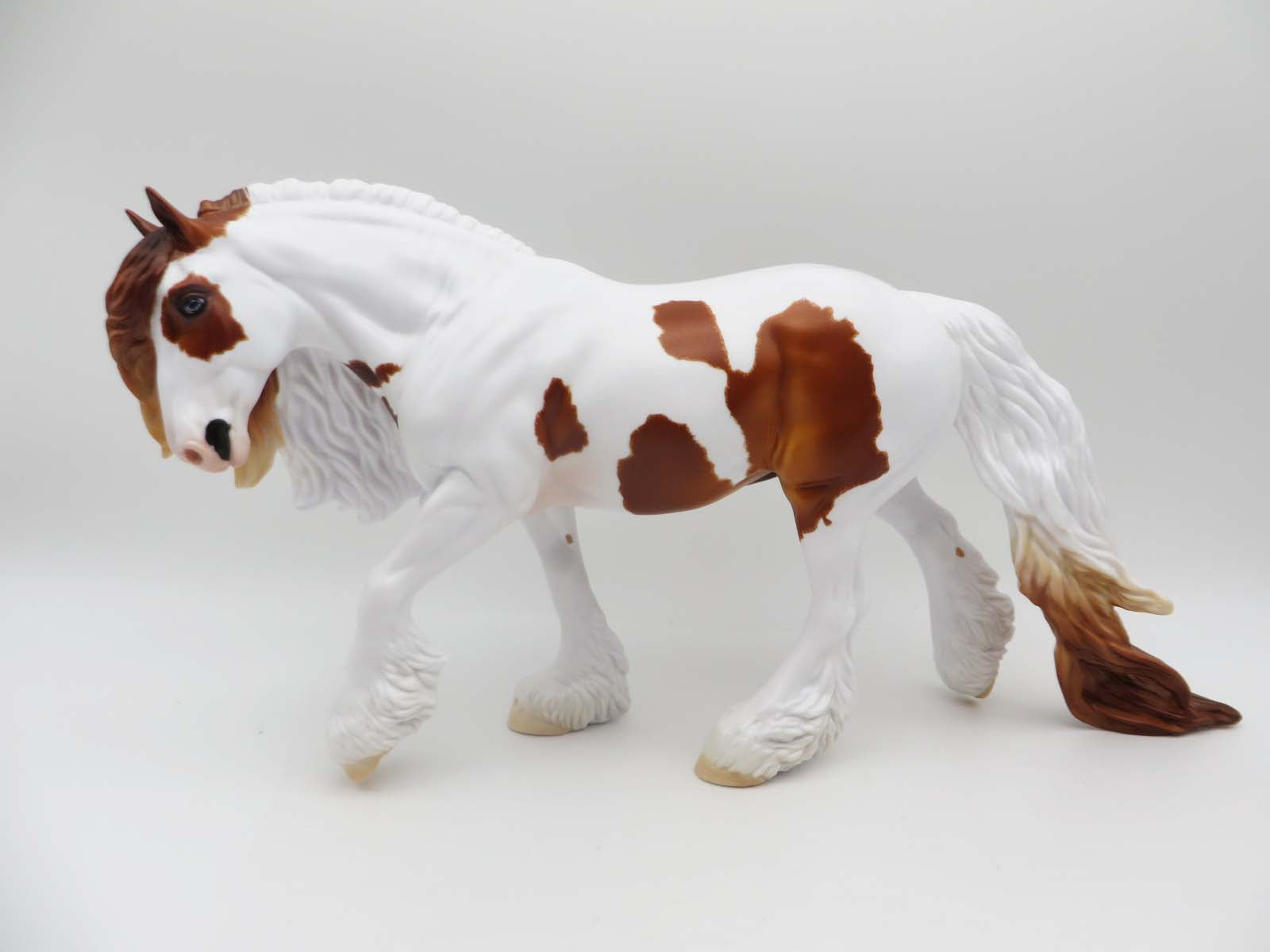 Buckley - OOAK - Chestnut Pinto Irish Cobb By Carrie Keller - Best Offers Paws & Claws 2023 - P&C 23