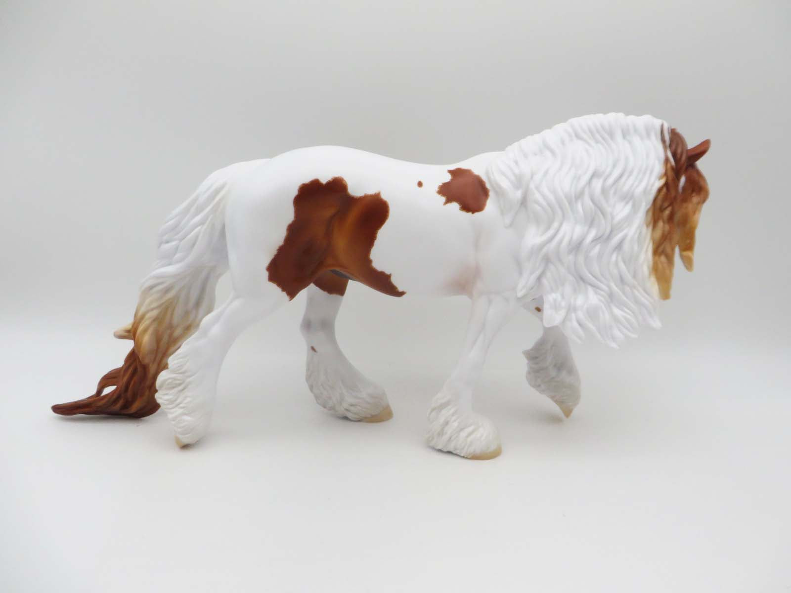 Buckley - OOAK - Chestnut Pinto Irish Cobb By Carrie Keller - Best Offers Paws &amp; Claws 2023 - P&amp;C 23