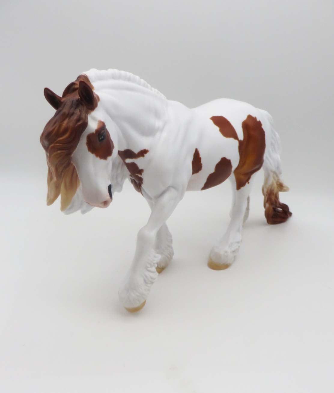 Buckley - OOAK - Chestnut Pinto Irish Cobb By Carrie Keller - Best Offers Paws &amp; Claws 2023 - P&amp;C 23