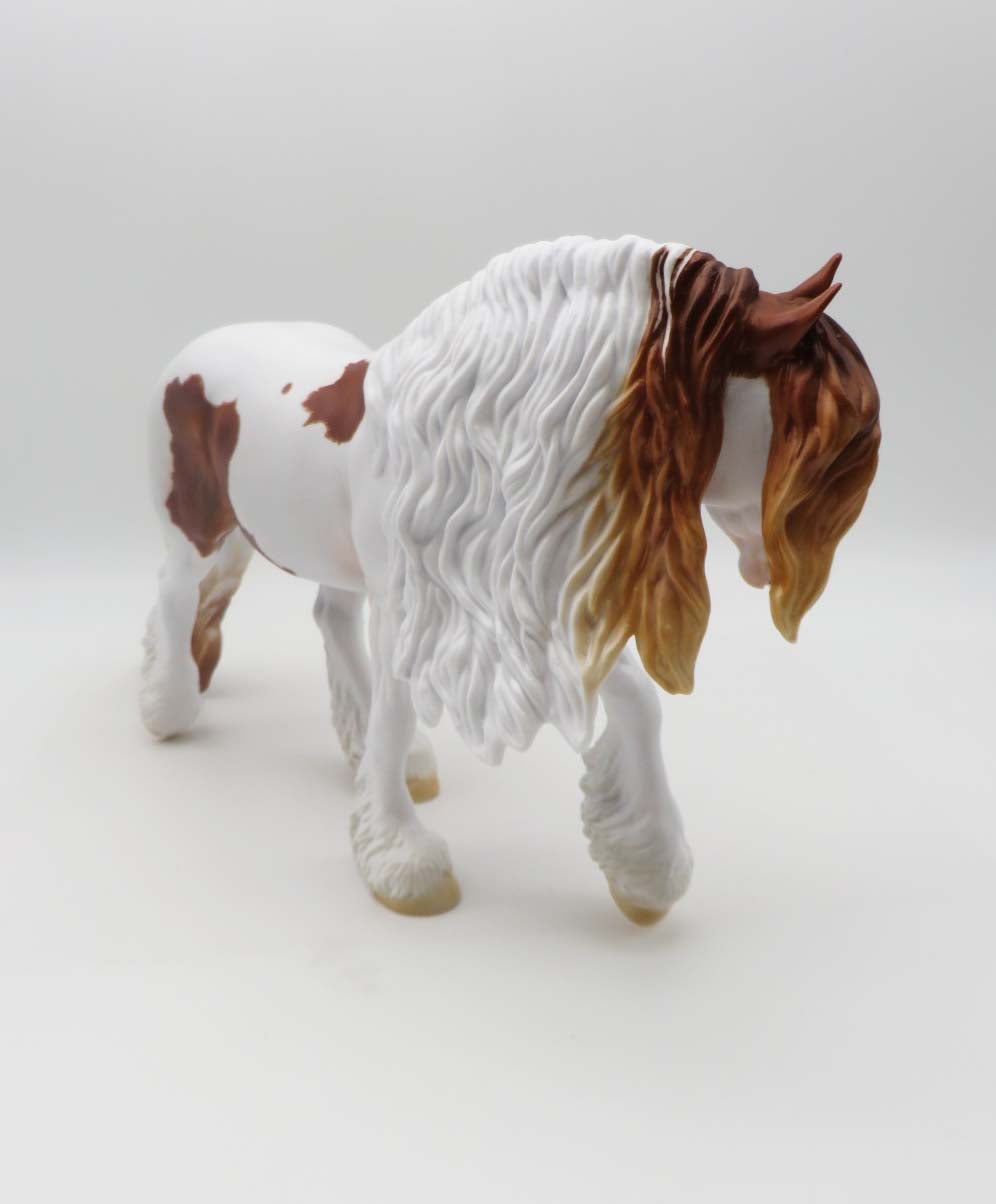 Buckley - OOAK - Chestnut Pinto Irish Cobb By Carrie Keller - Best Offers Paws &amp; Claws 2023 - P&amp;C 23