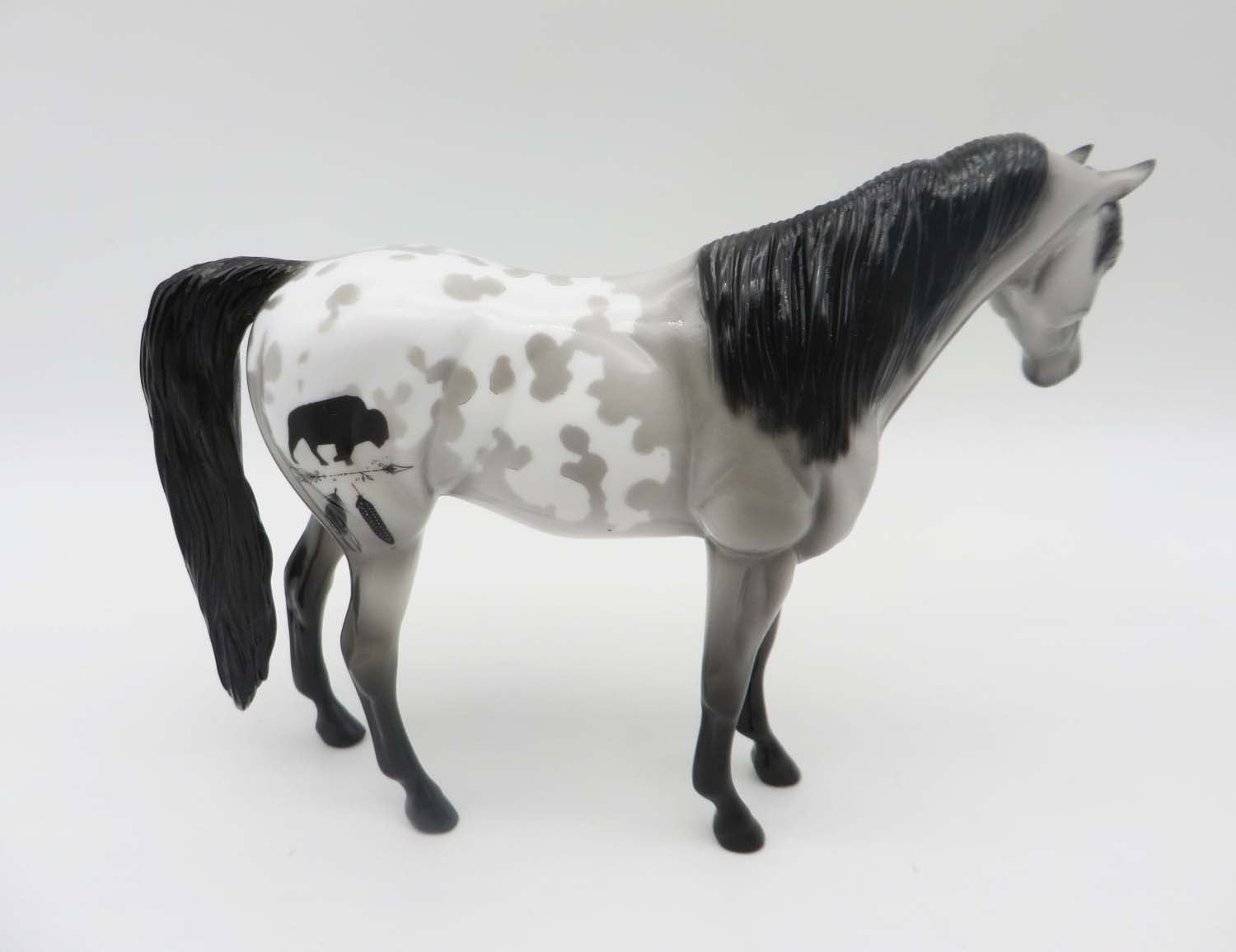 Buffalo Girl OOAK Decorator Pebble Arabian By Dawn Quick SHCF23