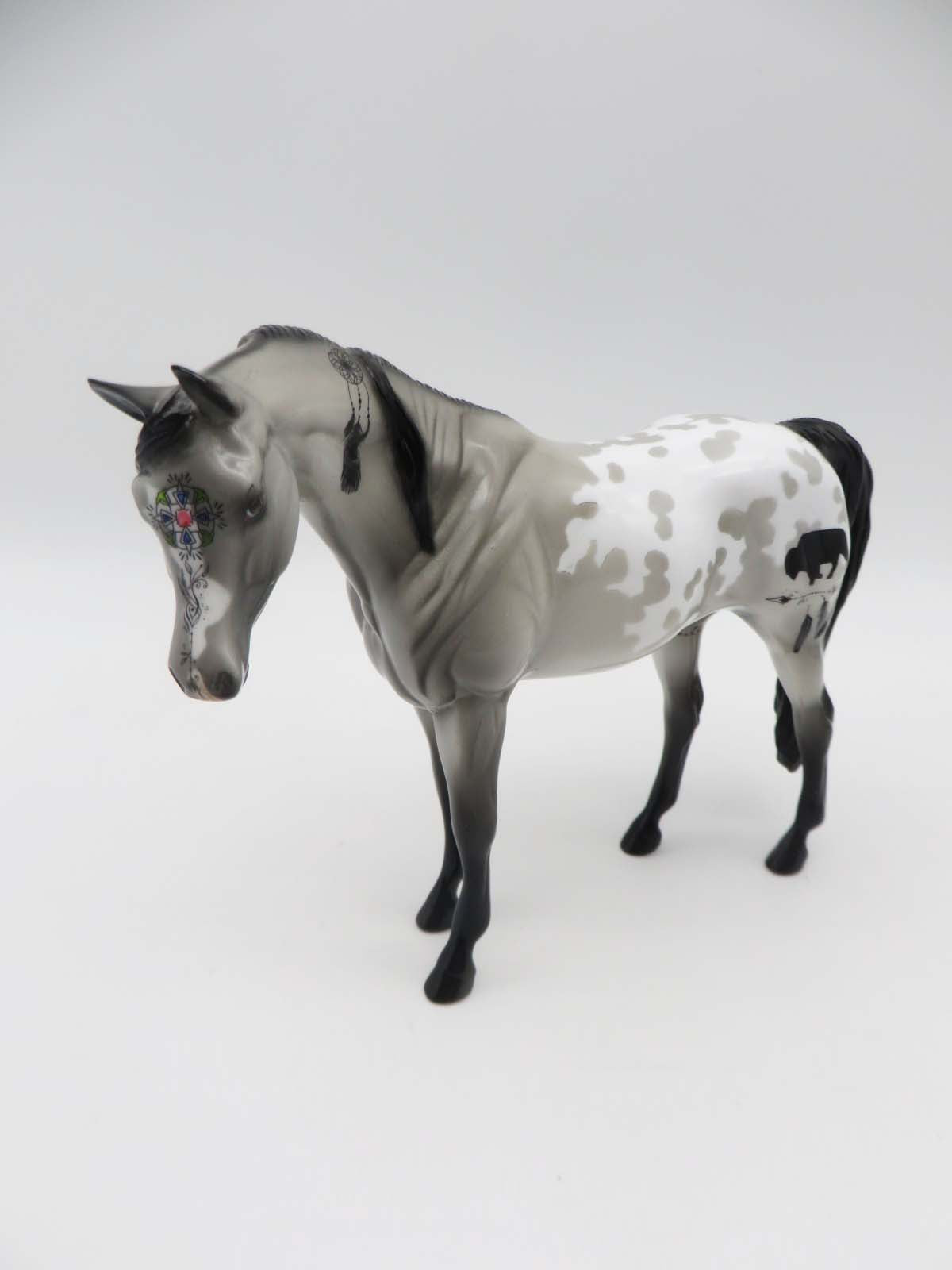 Buffalo Girl OOAK Decorator Pebble Arabian By Dawn Quick SHCF23