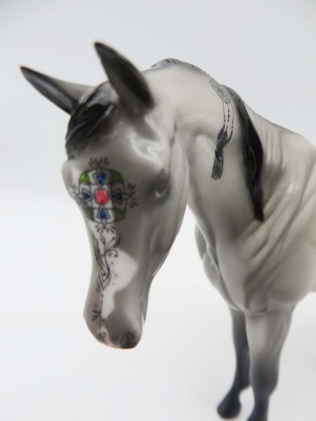 Buffalo Girl OOAK Decorator Pebble Arabian By Dawn Quick SHCF23