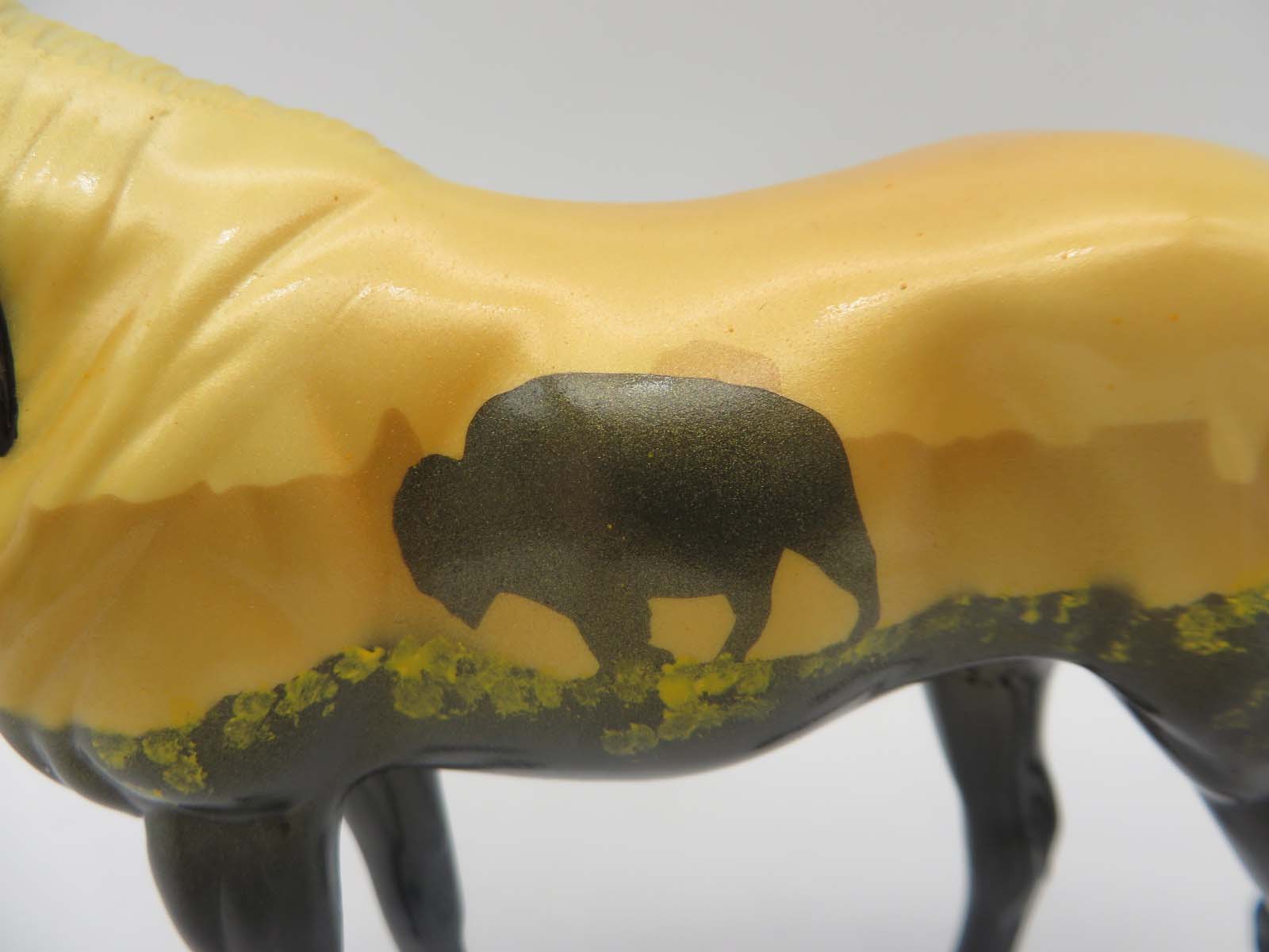 Buffalo Sun-OOAK Deco Arabian Pebbles By Dawn Quick SHCF23