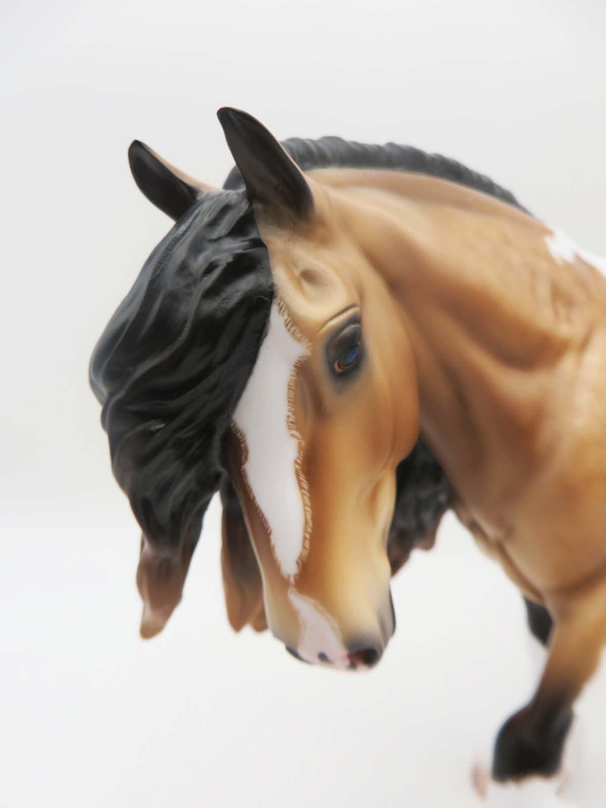 Burton- OOAK - Dappled Buckskin Tobiano Cobb By Caroline Boydston BEST OFFER 3/13/23