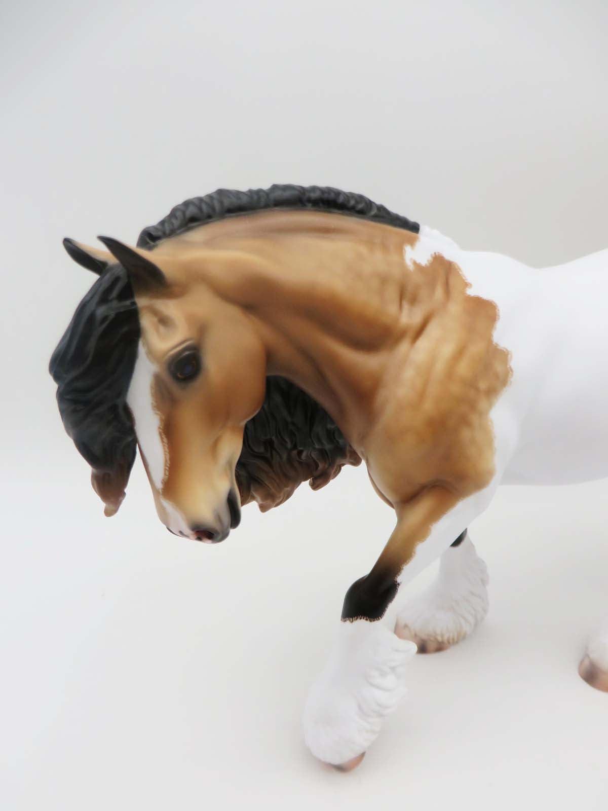 Burton- OOAK - Dappled Buckskin Tobiano Cobb By Caroline Boydston BEST OFFER 3/13/23