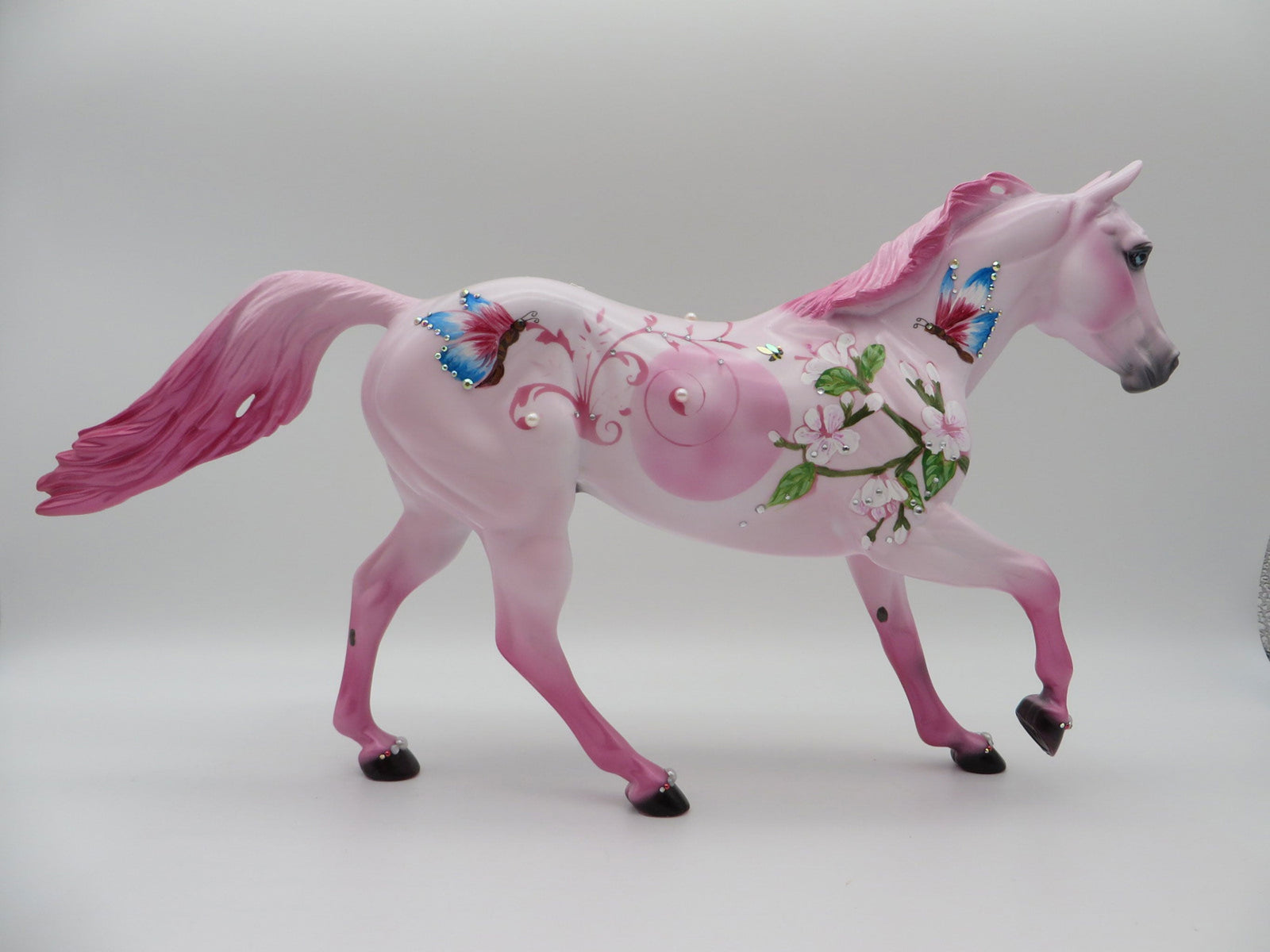 Copy of Butterflies and Blossoms-OOAK Foundation Quarter Horse Deco SHCF 2021