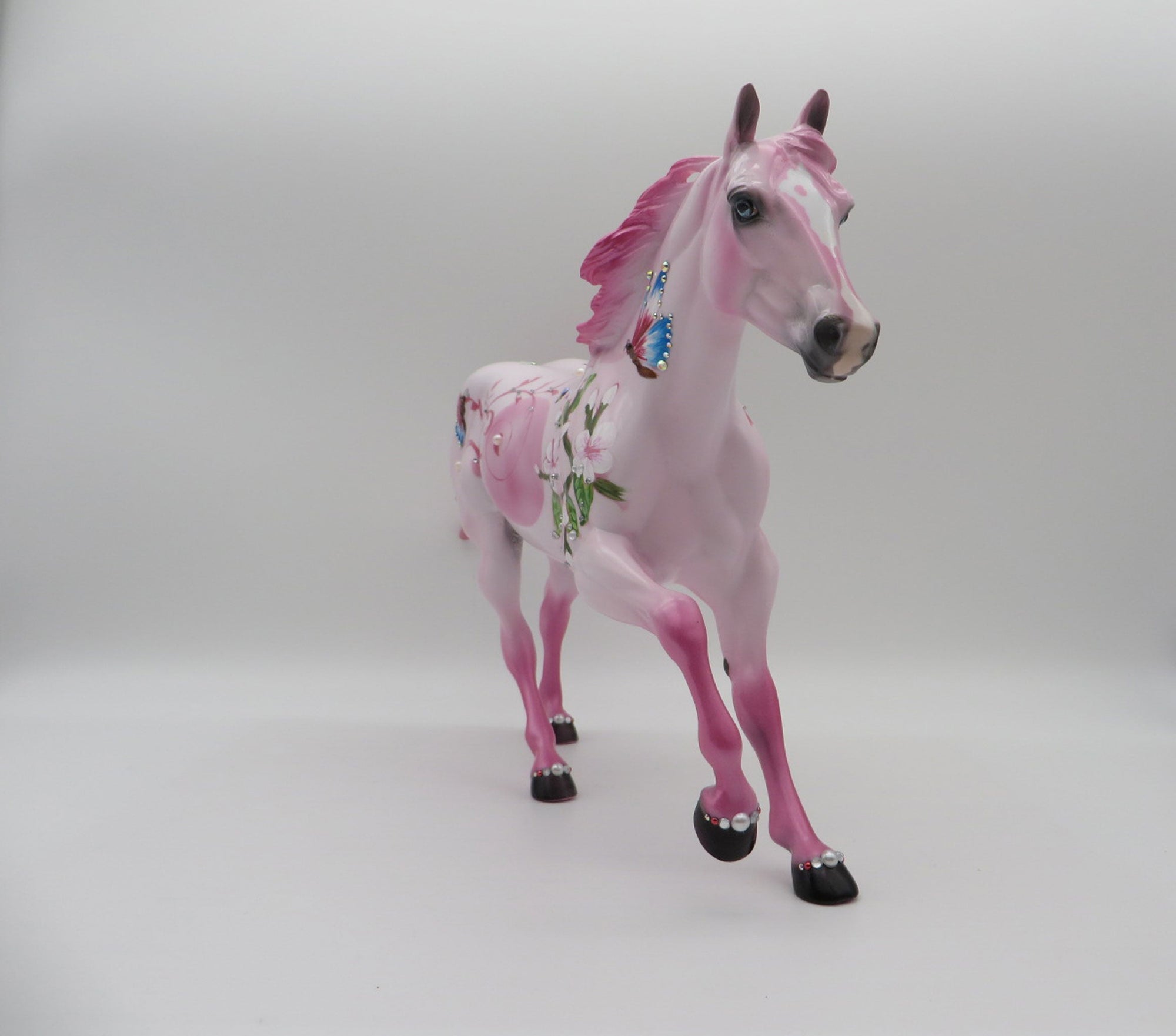 Copy of Butterflies and Blossoms-OOAK Foundation Quarter Horse Deco SHCF 2021