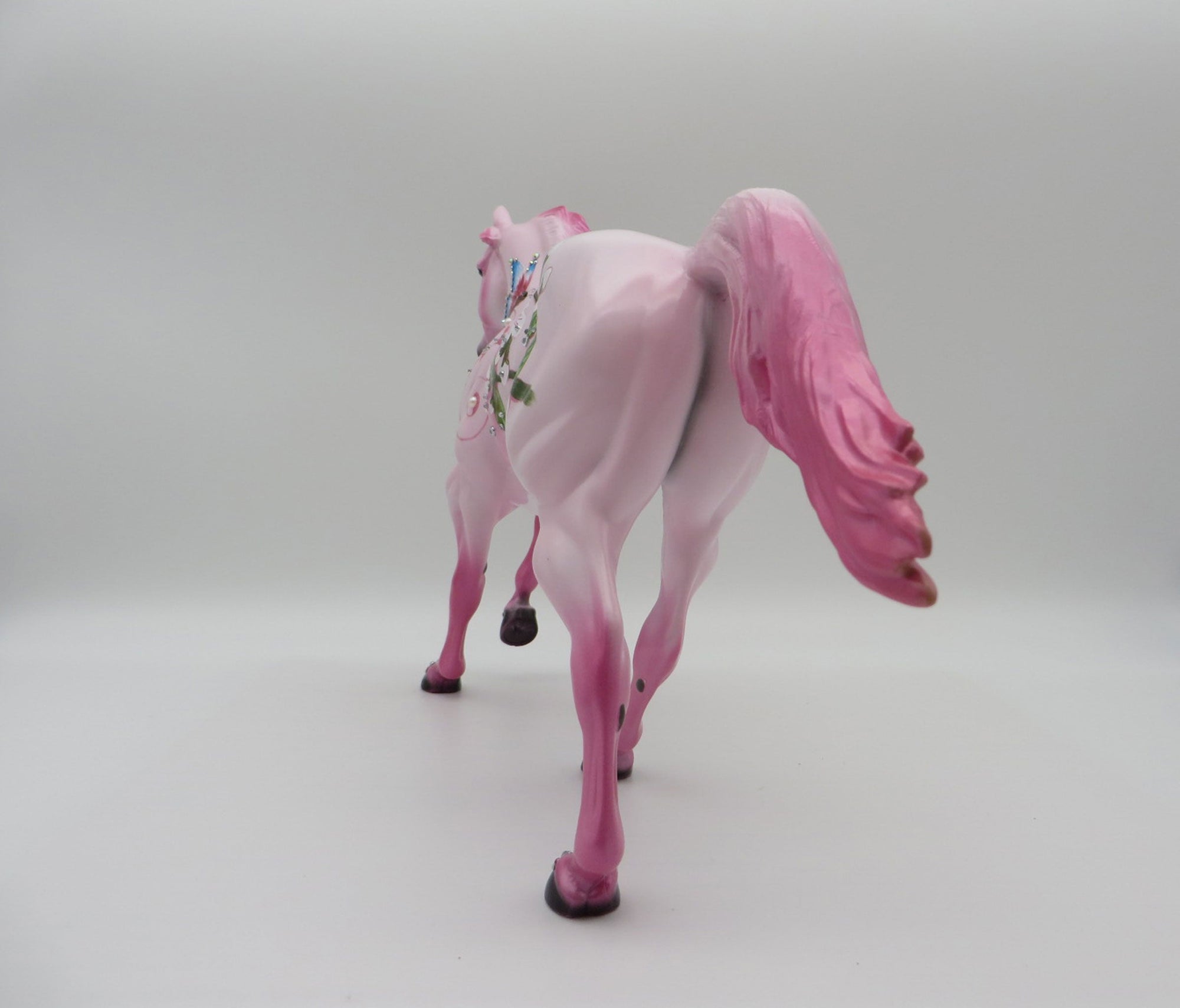 Copy of Butterflies and Blossoms-OOAK Foundation Quarter Horse Deco SHCF 2021