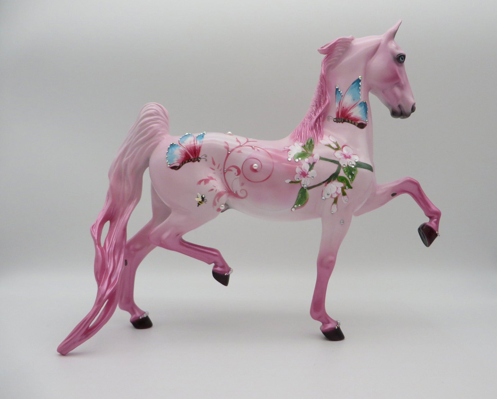 Butterflies and Blossoms-OOAK Saddlebred  Deco SHCF 2021