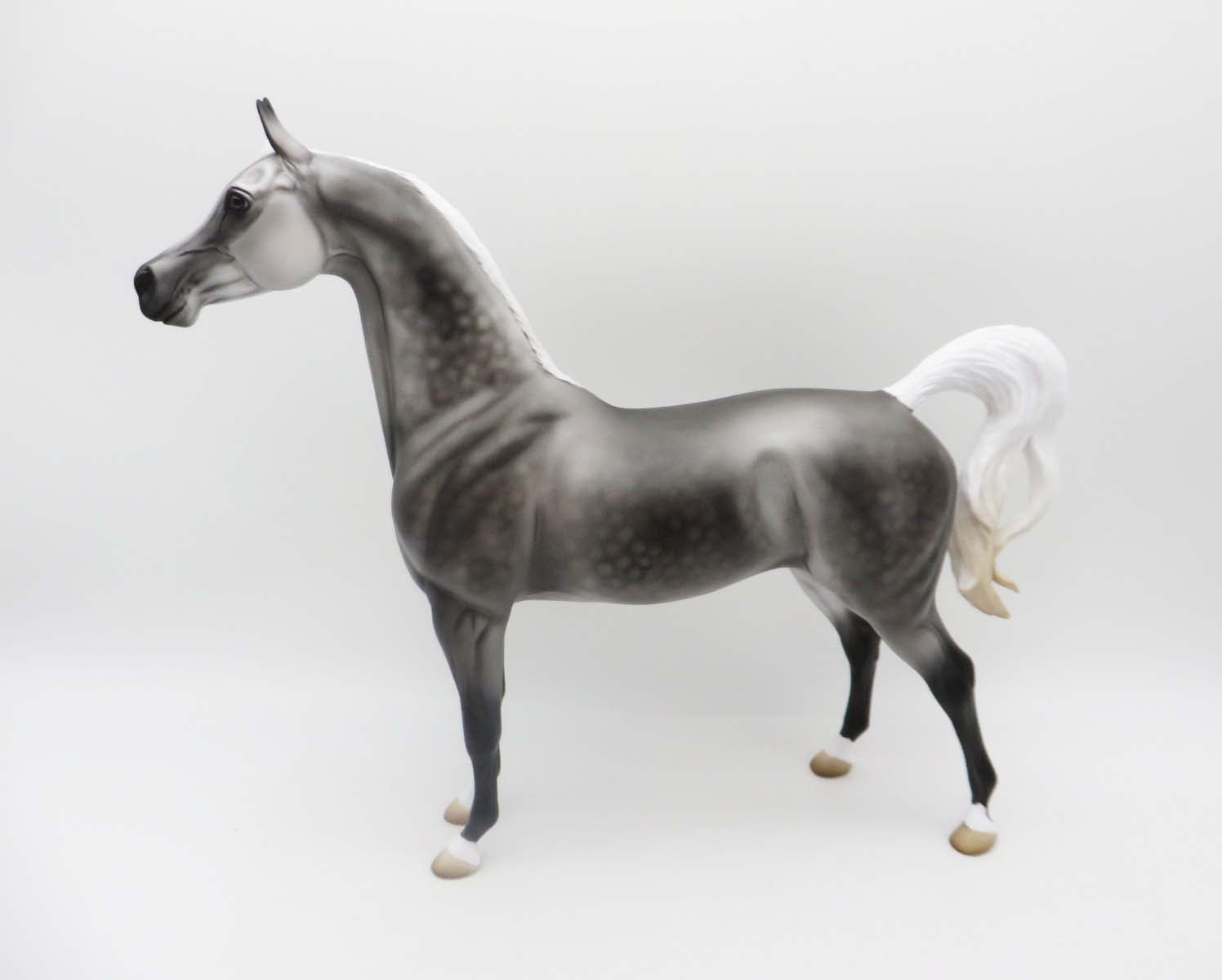Buttons - OOAK - Dappled Grey Arabian By Angela Marleau - P&amp;C 23