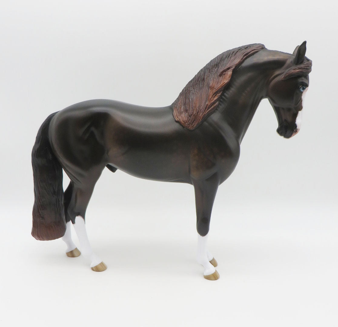 CHECK YOURSELF - OOAK - LIVER CHESTNUT ANDALUSAIN PAINTED BY SHERYL LEISURE - BEST OFFERS - 10/21/22.