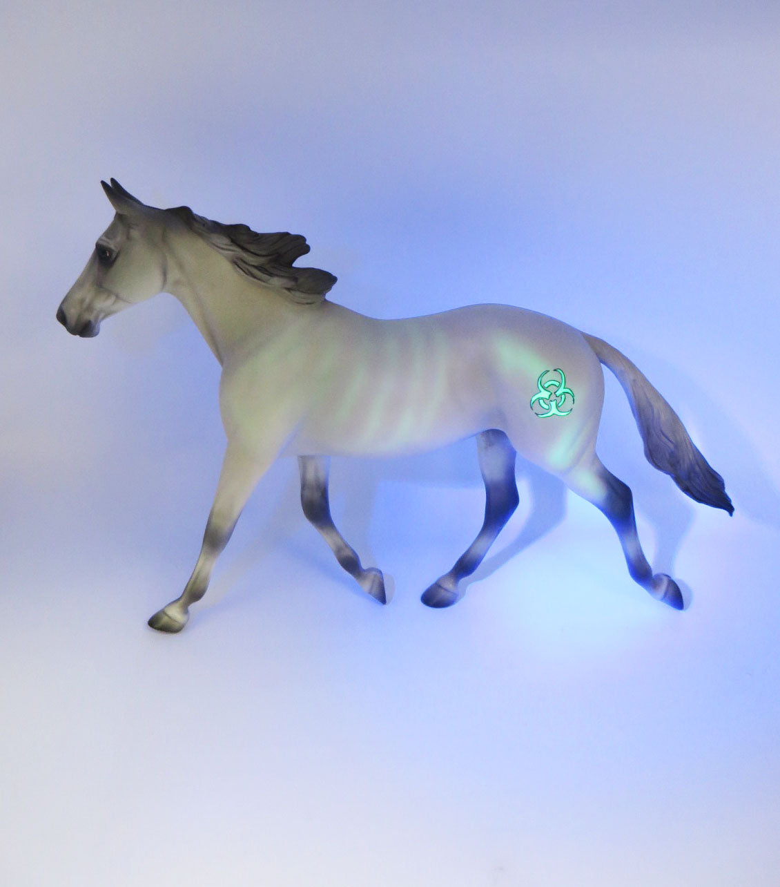 Containment Breach - OOAK - Palouse Black Light Activated Decorator Painted by Jess Hamill - MM22