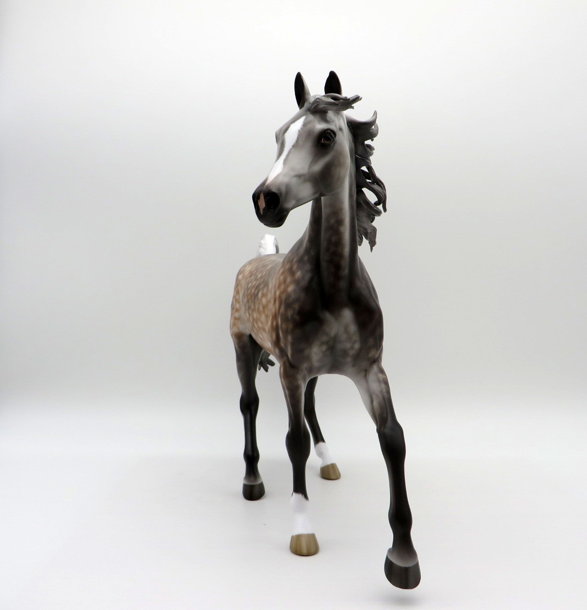 California Girl-OOAK Rose Grey Arabian Mare Painted by Sheryl Leisure 8/9/21