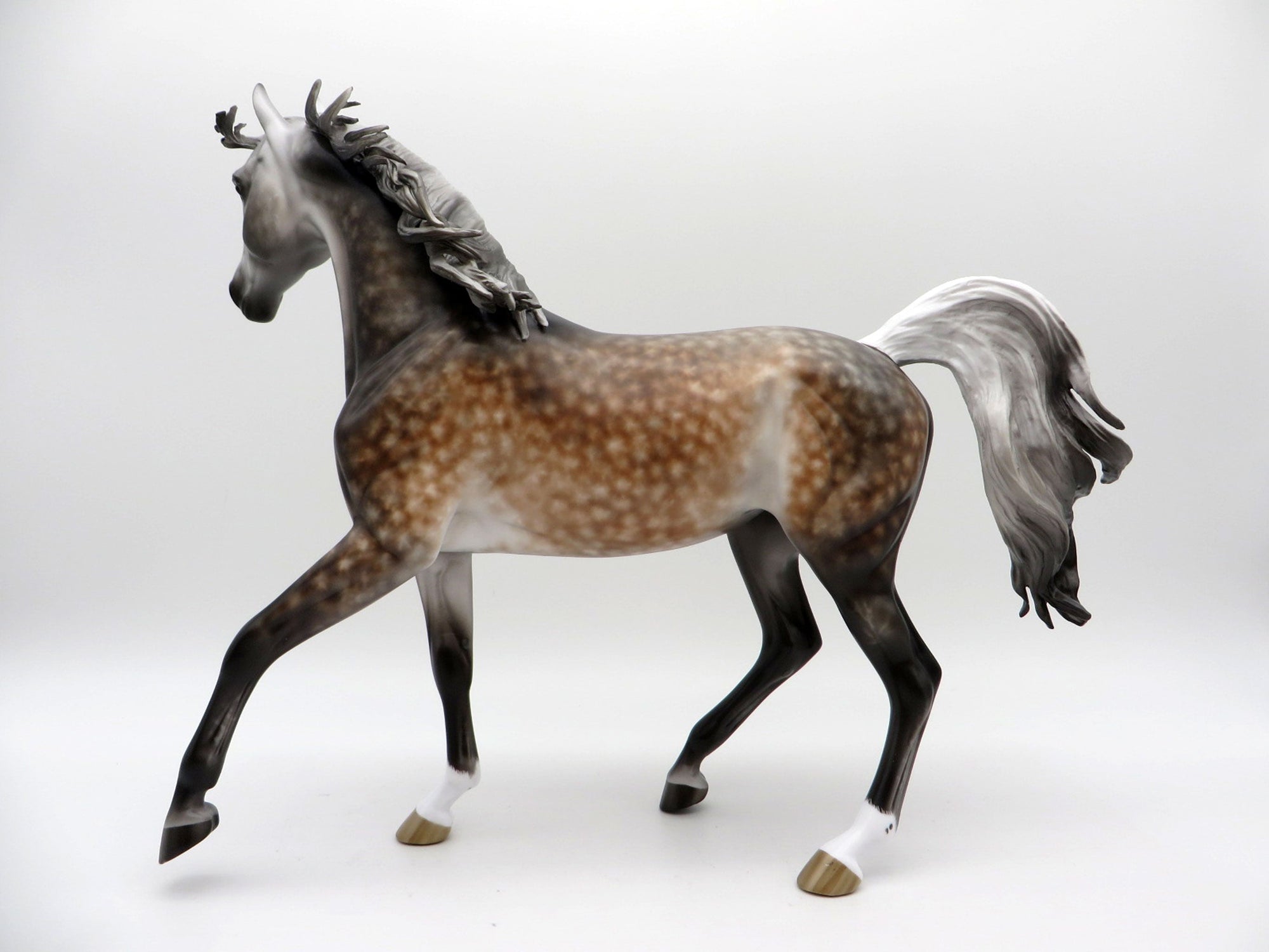 California Girl-OOAK Rose Grey Arabian Mare Painted by Sheryl Leisure 8/9/21