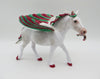 Candy Cane Wishes - Best Offer - OOAK - Custom Dapple Grey Pebble Draft With Wings &amp; Candy CaneBy Dawn Quick - Christmas Tails 2022 - CT22