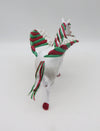 Candy Cane Wishes - Best Offer - OOAK - Custom Dapple Grey Pebble Draft With Wings &amp; Candy CaneBy Dawn Quick - Christmas Tails 2022 - CT22