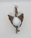 Candy Cane Wishes - Best Offer - OOAK - Custom Dapple Grey Pebble Draft With Wings &amp; Candy CaneBy Dawn Quick - Christmas Tails 2022 - CT22