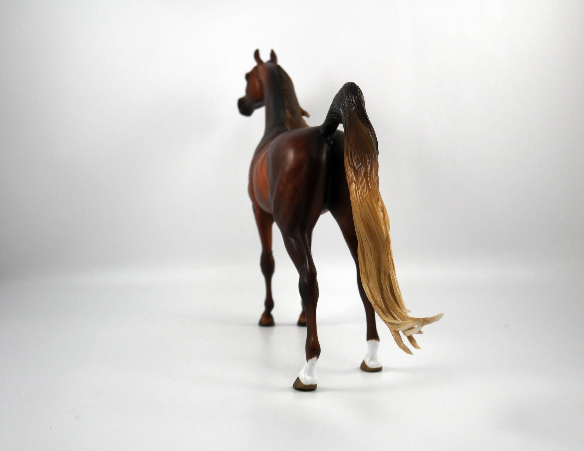 Carvelli-OOAK Dapple Chestnut Arabian Painted By Sheryl Leisure 1/29/21