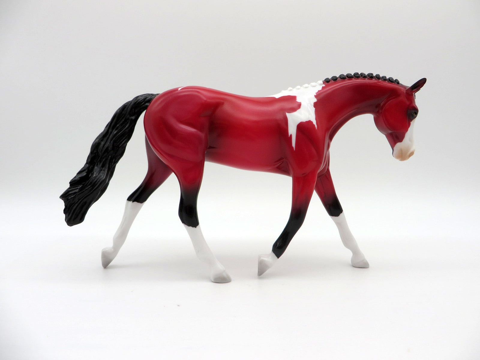 Cas-OOAK Pebbles Warmblood Precious Stone Painted By Ellen Robbins EQ 2021
