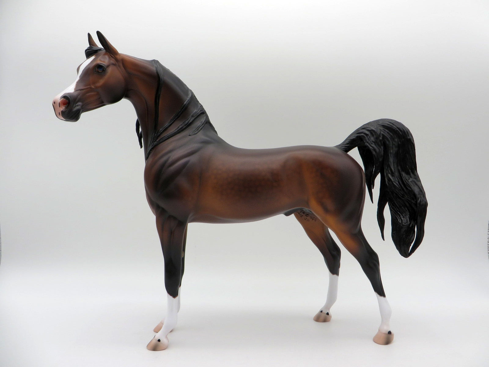 Caspian-OOAK Bay Arabian  Painted By Caroline Boydston