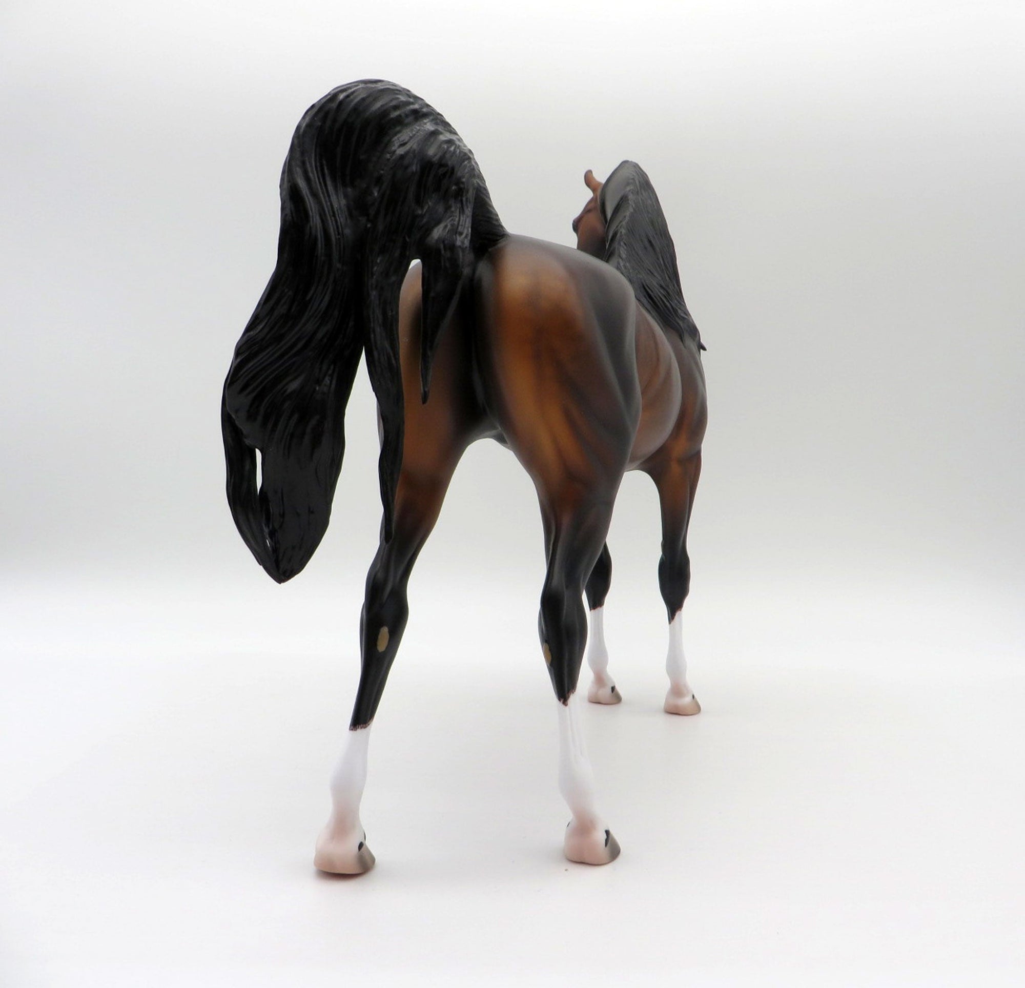Caspian-OOAK Bay Arabian  Painted By Caroline Boydston