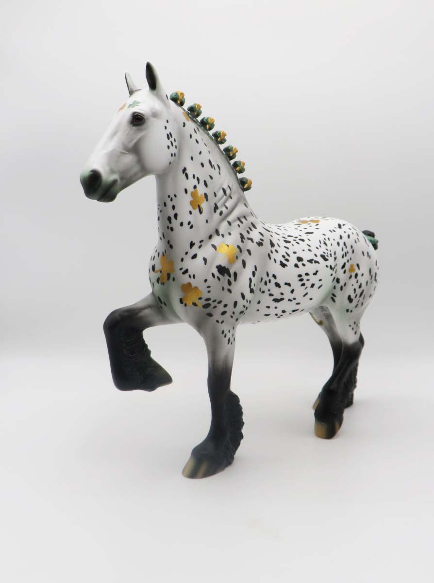 Catch Me If You Can - OOAK - St. Patrick's Day Decorator Trotting Drafter By Jas Fanning - 3/17/23