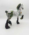 Catch Me If You Can - OOAK - St. Patrick&#39;s Day Decorator Trotting Drafter By Jas Fanning - 3/17/23
