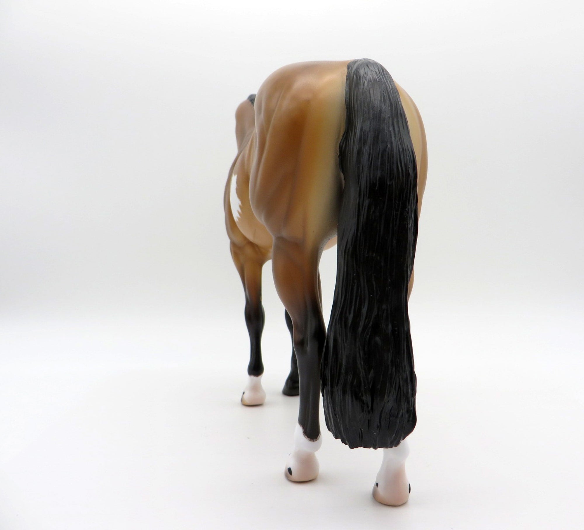 Cavell-OOAK Dun ISH Pinto Painted By Caroline Boydston 7/12/21