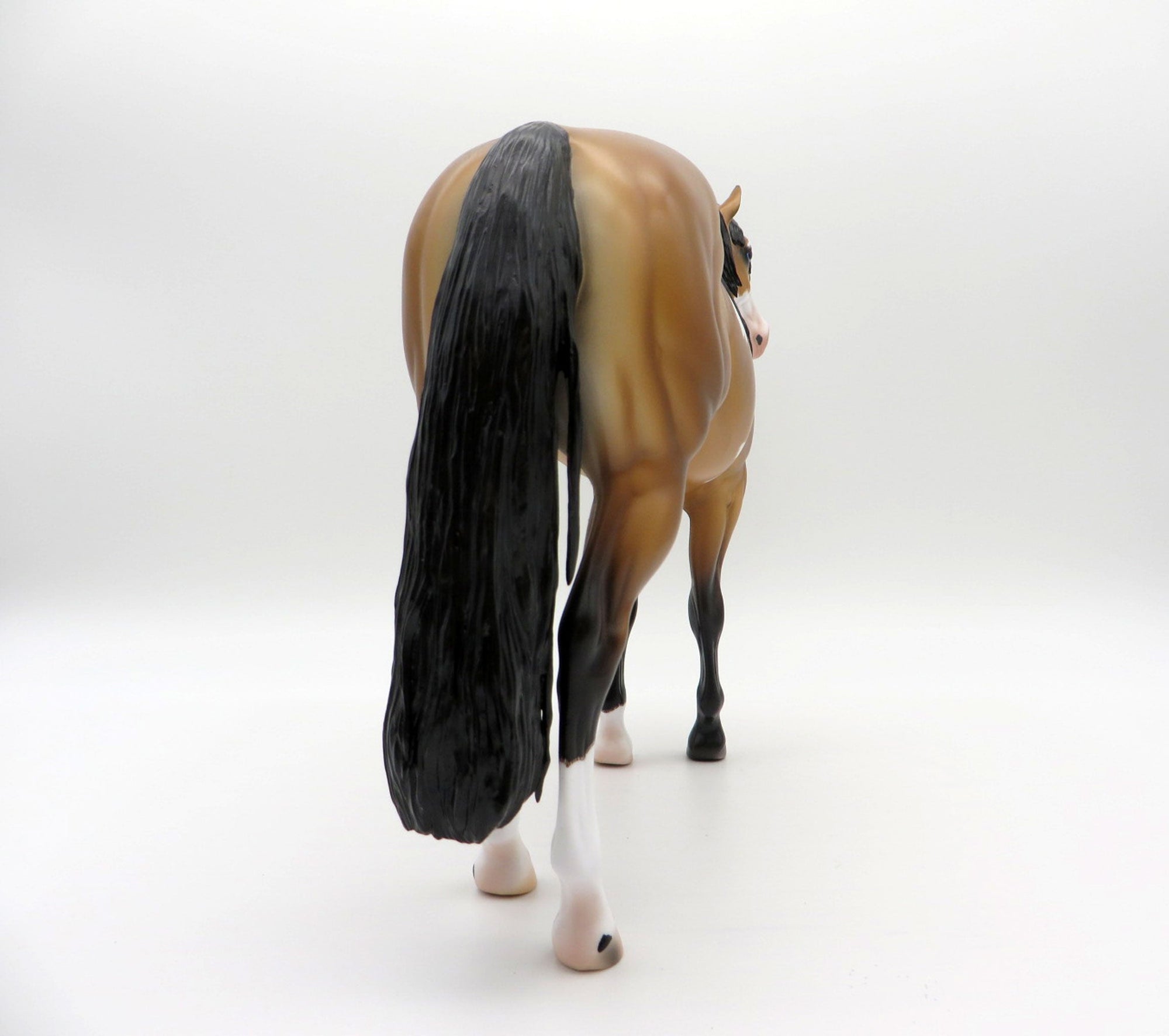 Cavell-OOAK Dun ISH Pinto Painted By Caroline Boydston 7/12/21