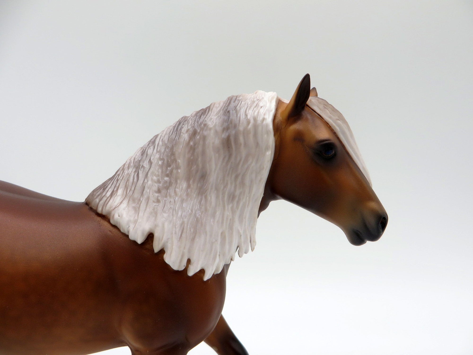 Chembesi-OOAK Dapple Chestnut Pebbles Trotting Draft Painted By Caroline Boydston