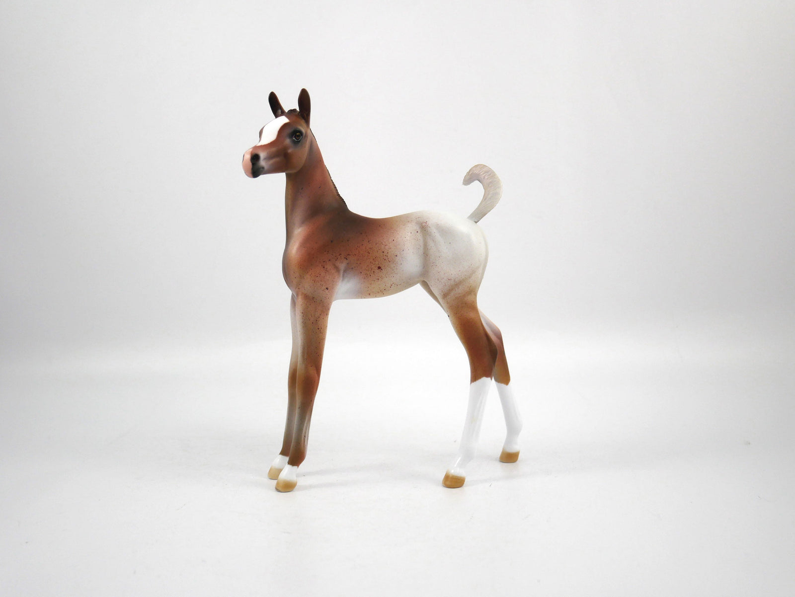 Champ-OOAK Chestnut Arabian Foal Painted by Dawn Quick SB21